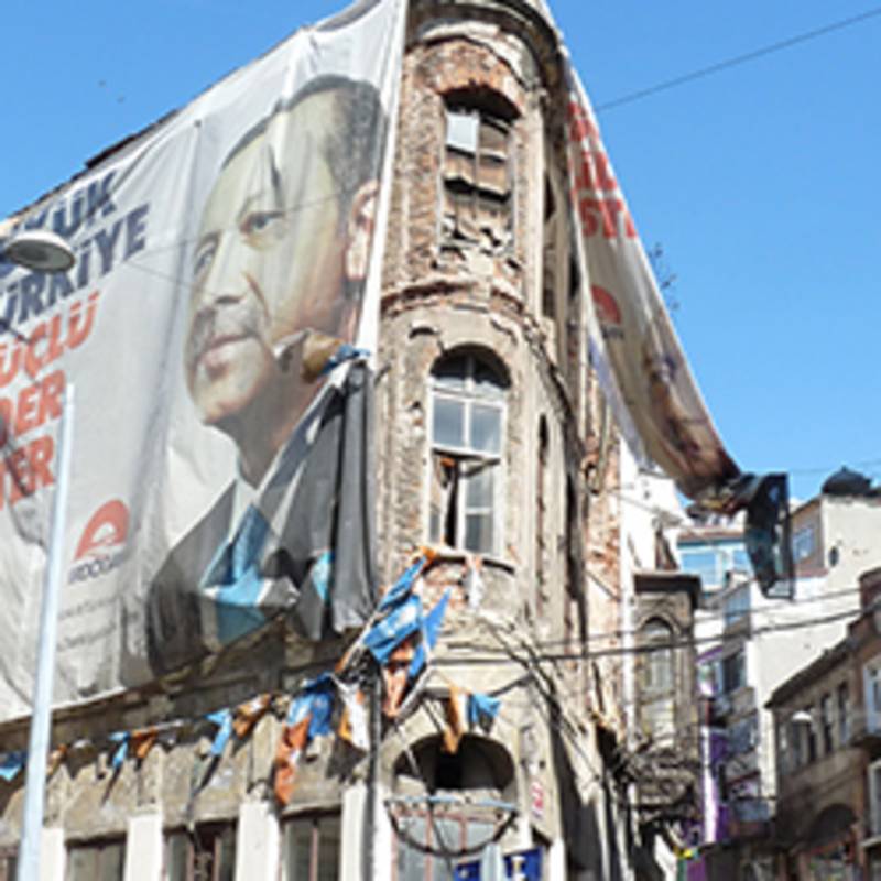 Kommunalwahlkampf Türkei 2019, Wahlplakat Erdogan, Foto: IPPNW