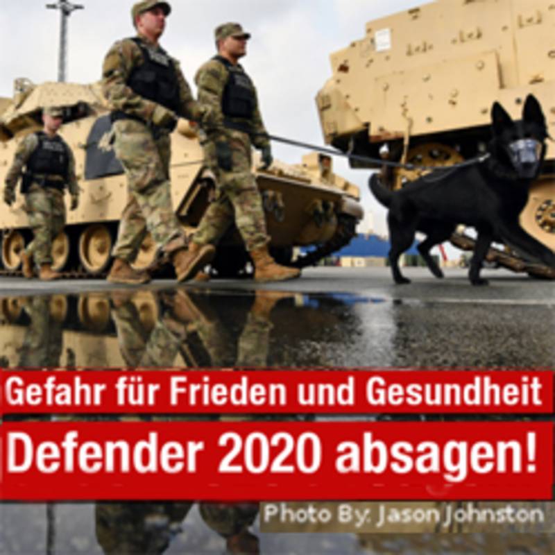 Defender 2020 stoppen, Grafik: Netzwerk Friedenskooperative