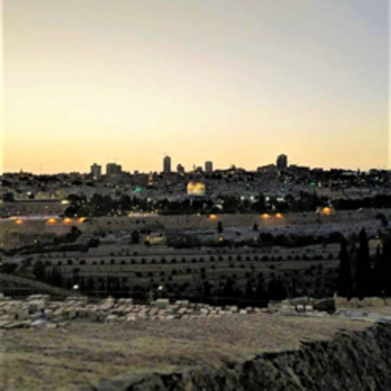 Ausblick auf den Tempelberg und die Altstadt in Jerusalem, Foto:privat
