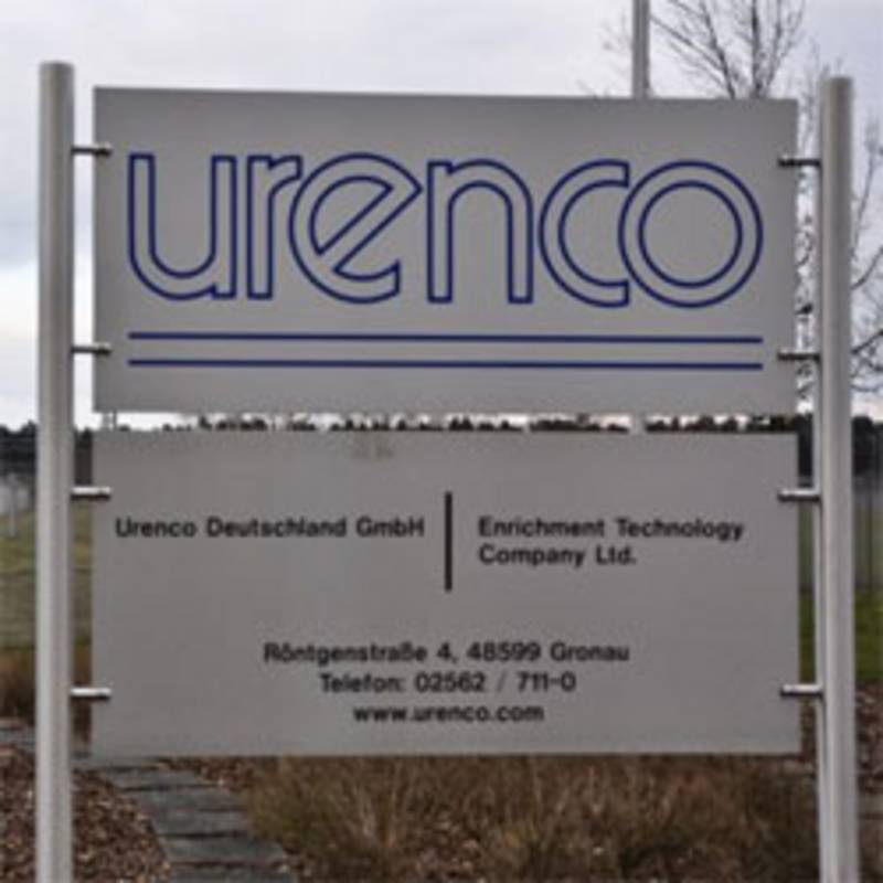 Die Firma Urenco betreibt in Gronau (Westfalen) eine Urananreicherungsanlage. Foto: UAA Nee