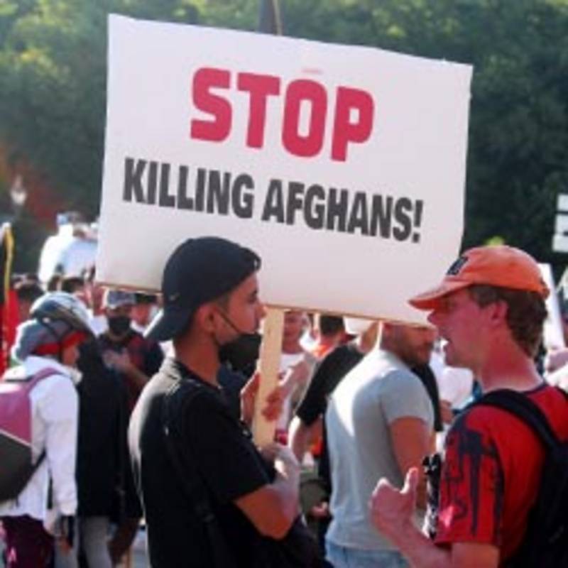 Demonstration gegen den Taliban-Krieg in Afghanistan, Berlin 14.08.2021.