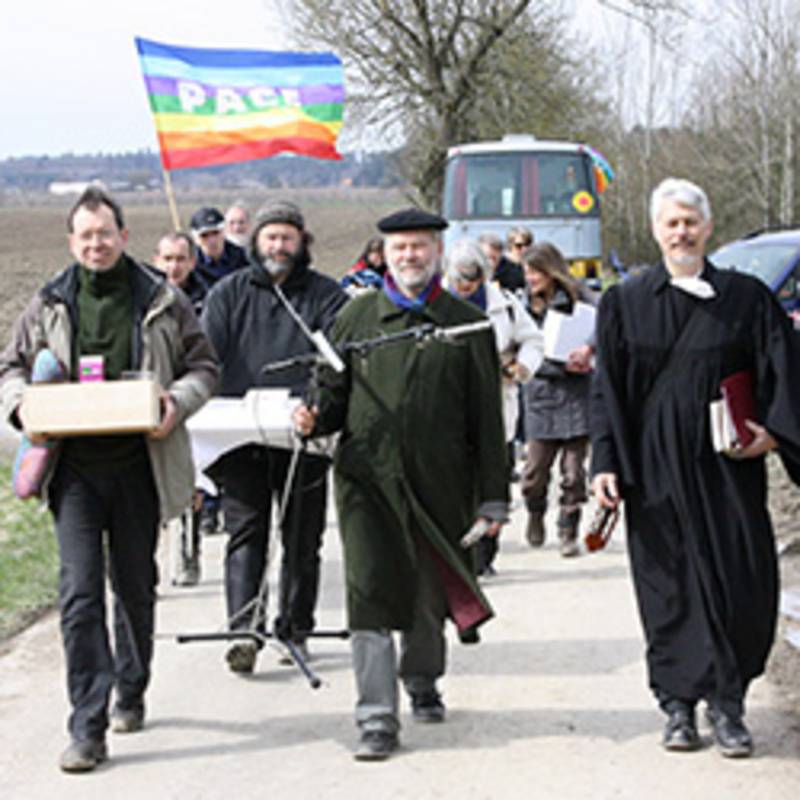 Karfreitag-Blockadegottesdienst in Büchel, 3. April 2015, Foto: buechel-atomwaffenfrei.de