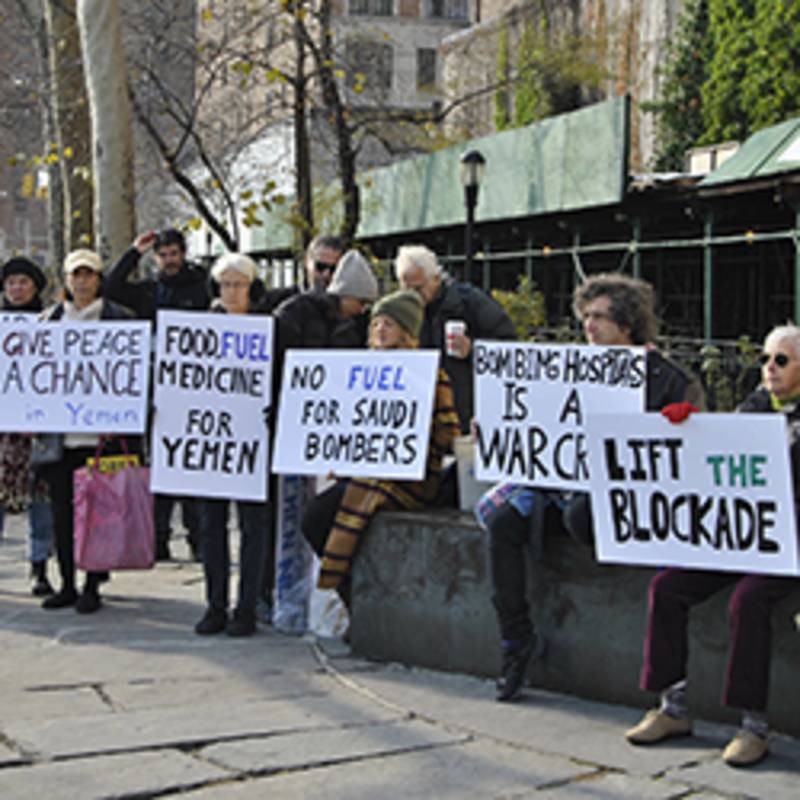 Protest gegen US-amerikanische Beteiligung am Krieg im Jemen in New York, Foto:  Felton Davis/CC BY 2.0