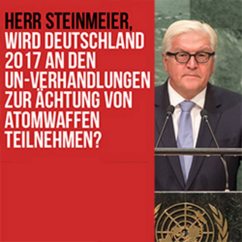 Wird Deutschland 2017 an den UN-Verhandlungen zur Ächtung von Atomwaffen teilnehmen, Foto: ICAN