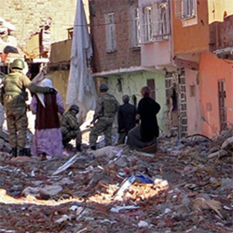 Die zerstörte Altstadt von Diyarbakir Anfang 2016. Foto: Anonym