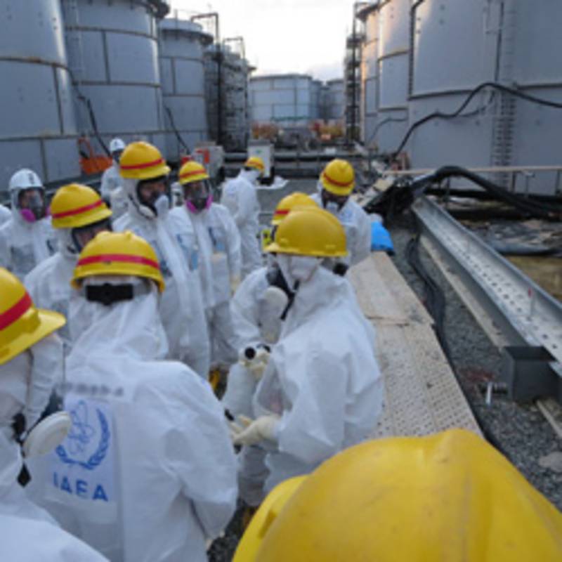 IAEA-Besuch des Atomkraftwerks Fukushima Daiichi am 27.11.2013, Foto: Tepco