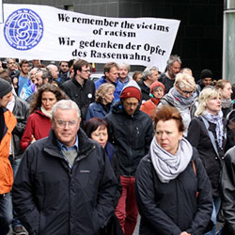 Demonstration zum Tag der Befreiung am 10.08.2015 in Berlin, Foto: IPPNW