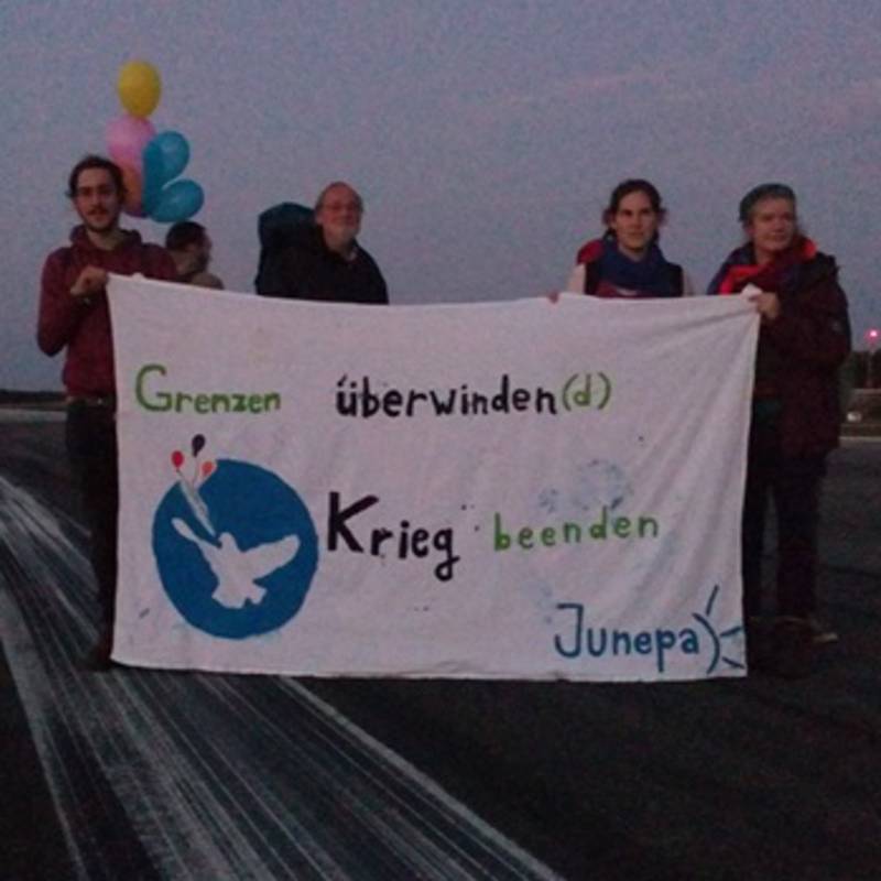Protest gegen Atomwaffen in Büchel, Foto: JunepA