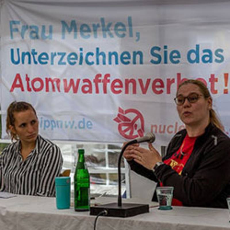 Symposium "Atomwaffen raus aus Europa", IPPNW / ICAN Protestwoche in Büchel 2018, Foto: Ralf Schlesener